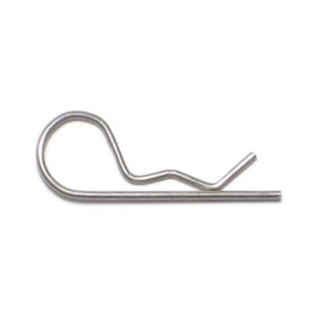 Midwest Fastener .042" x 1" 18-8 Stainless Steel Hitch Pin Clips 10PK 74961